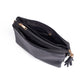 Black multi-pocket clutch bag