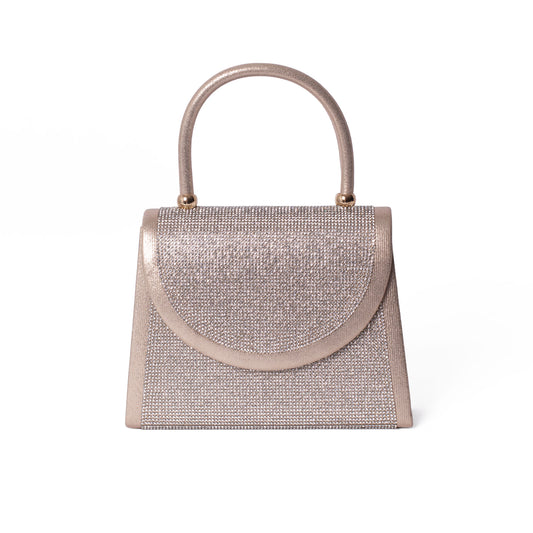 NEW! Gold Sparkle Top Handle Bag